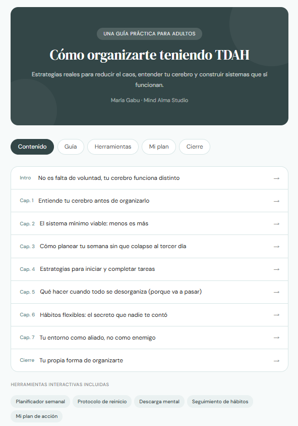 Cómo organizarte teniendo TDAH