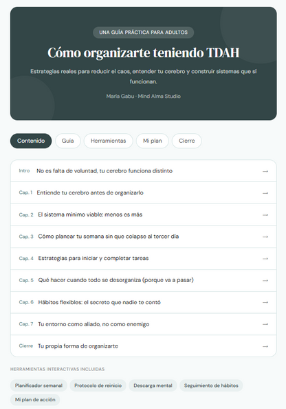 Cómo organizarte teniendo TDAH