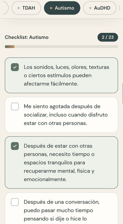 Checklist Gratis: TDAH, Autismo y AuDHD | Guía para mujeres